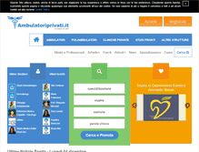 Tablet Screenshot of ambulatoriprivati.it
